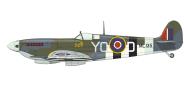 Asisbiz Spitfire LFIXc RCAF 401Sqn YOD Jerry Billing ML135 France July 1944 profile by Eduard 0A